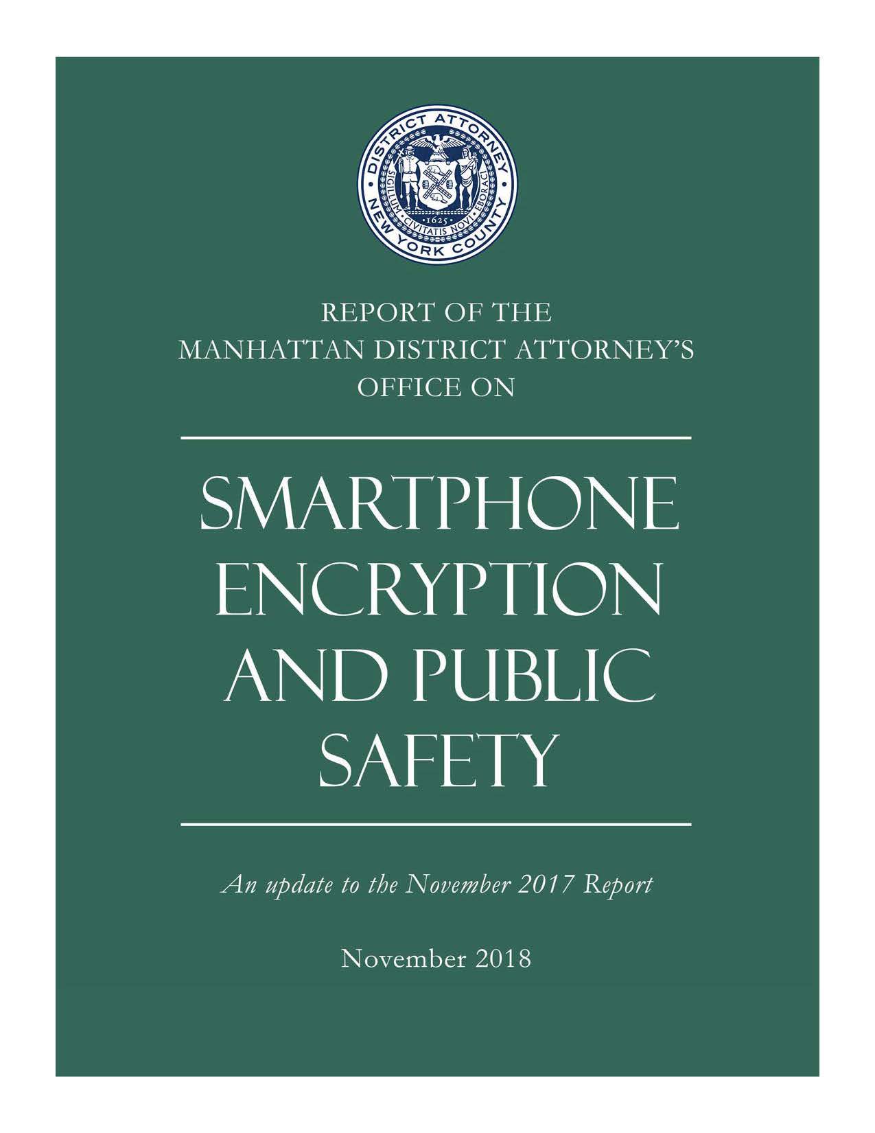 Smartphone Encryption and Public Safety Presentation Main Page
